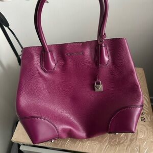 Michael Kors Magenta Satchel Bag